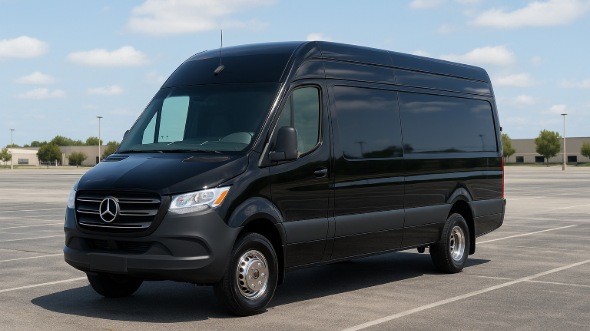 Exterior of Chandler Party Bus Company's 14 Passenger Sprinter Limousine in Chandler