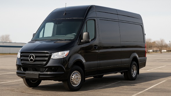 Exterior of Maricopa Party Bus Company's 14 Passenger Sprinter Limousine in Maricopa