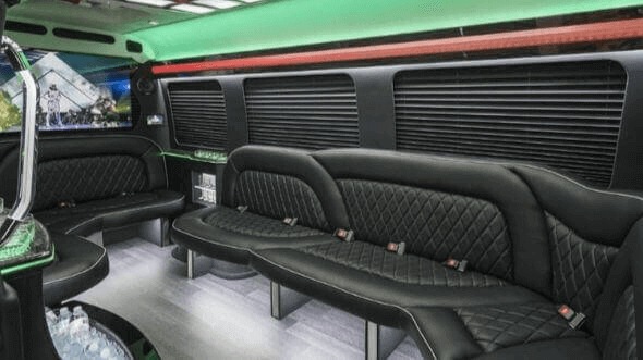 Interior of Maricopa Party Bus Company's 15 Passenger Party Bus in Maricopa