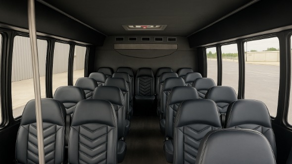 Interior of Tempe Party Bus Company's 30 Passenger Minibus in Tempe