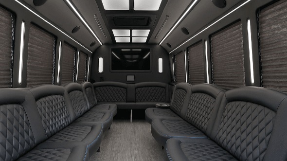 Interior of Phoenix Party Bus Company's 30 Passenger Party Bus in Phoenix