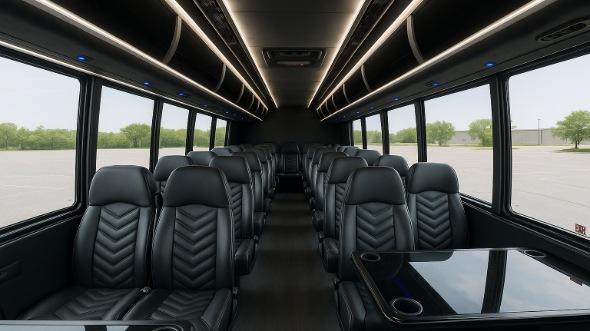 Interior of Tempe Party Bus Company's 35 Passenger Minibus in Tempe