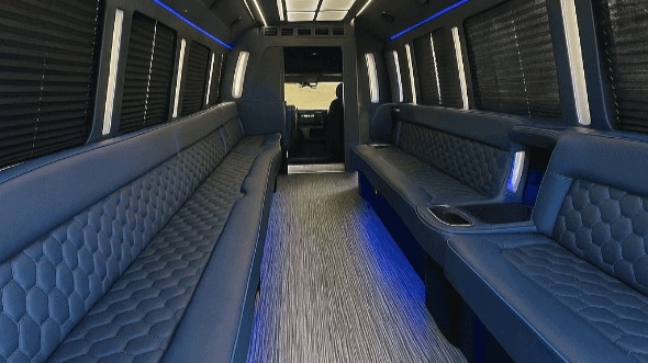 Interior of Tempe Party Bus Company's 40 Passenger Party Bus in Tempe