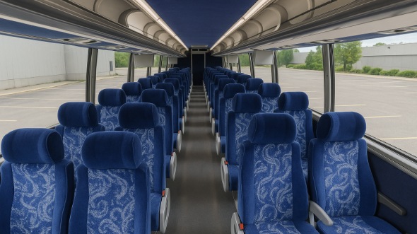 Interior of Tempe Party Bus Company's 44 Passenger Charter Bus in Tempe