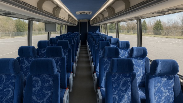 Interior of Tempe Party Bus Company's 47 Passenger Charter Bus in Tempe