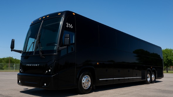 Exterior of Tempe Party Bus Company's 55 Passenger Charter Bus in Tempe