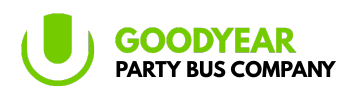 goodyear party bus company logo