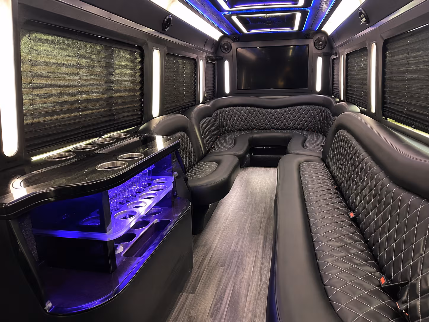 15 Passenger Party Bus Inside