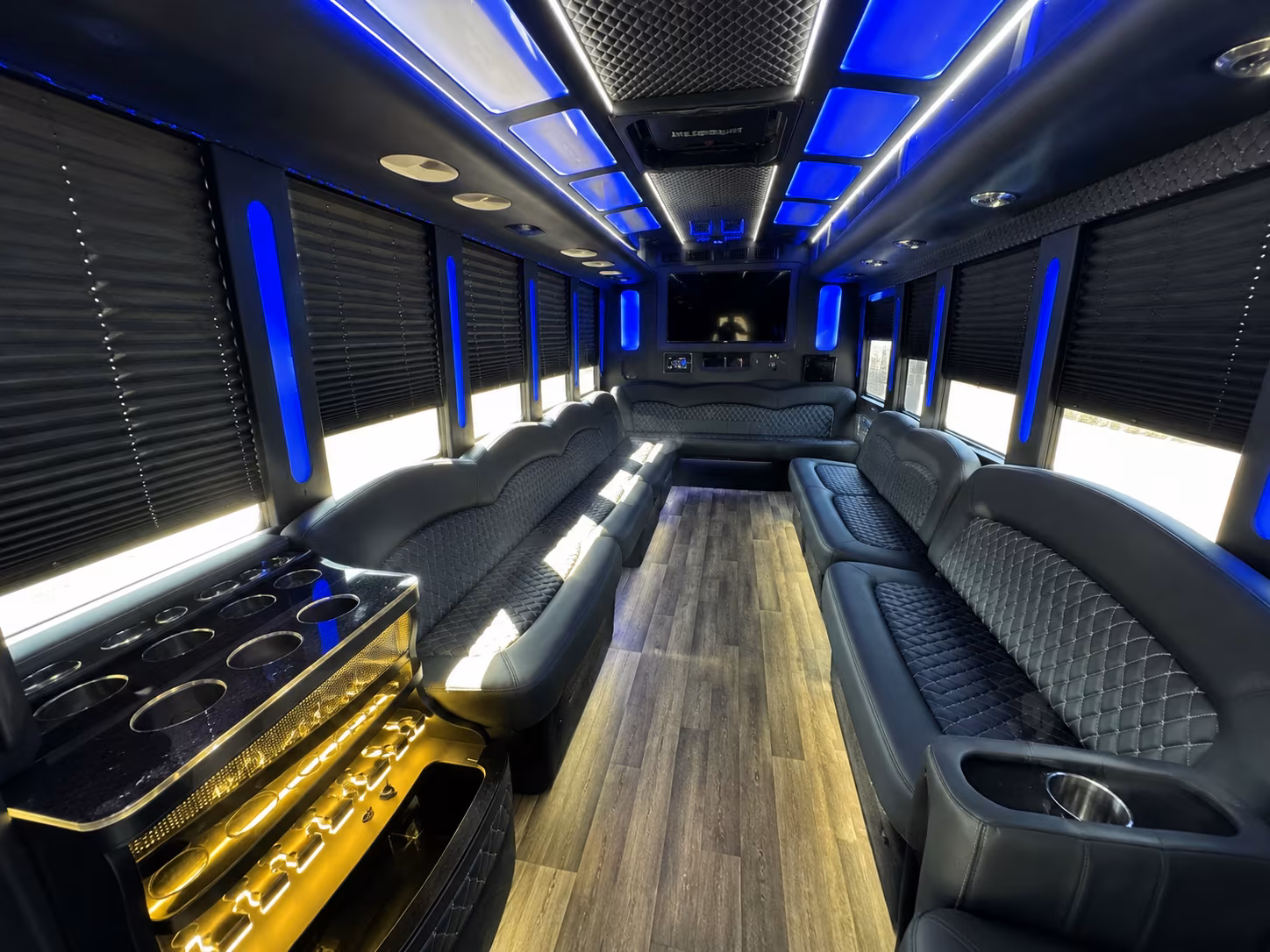 Tempe Private Event Transportation party bus exterior