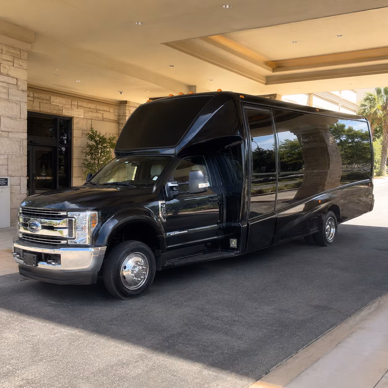 Tempe Private Event Transportation party bus exterior