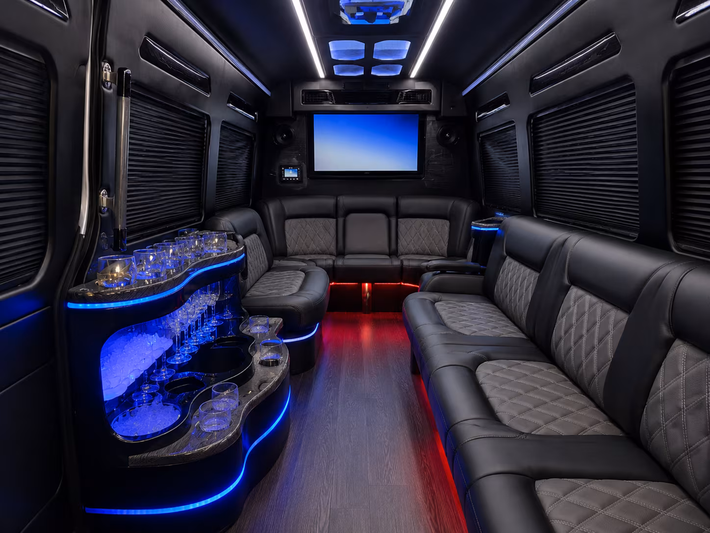 Tempe School Event Transportation party bus exterior