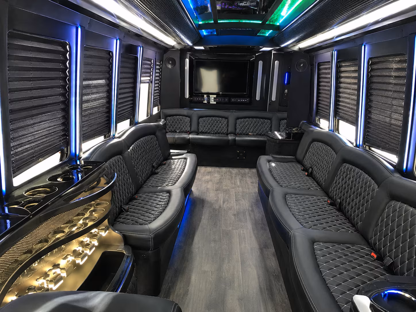 Tempe Wedding Transportation party bus exterior