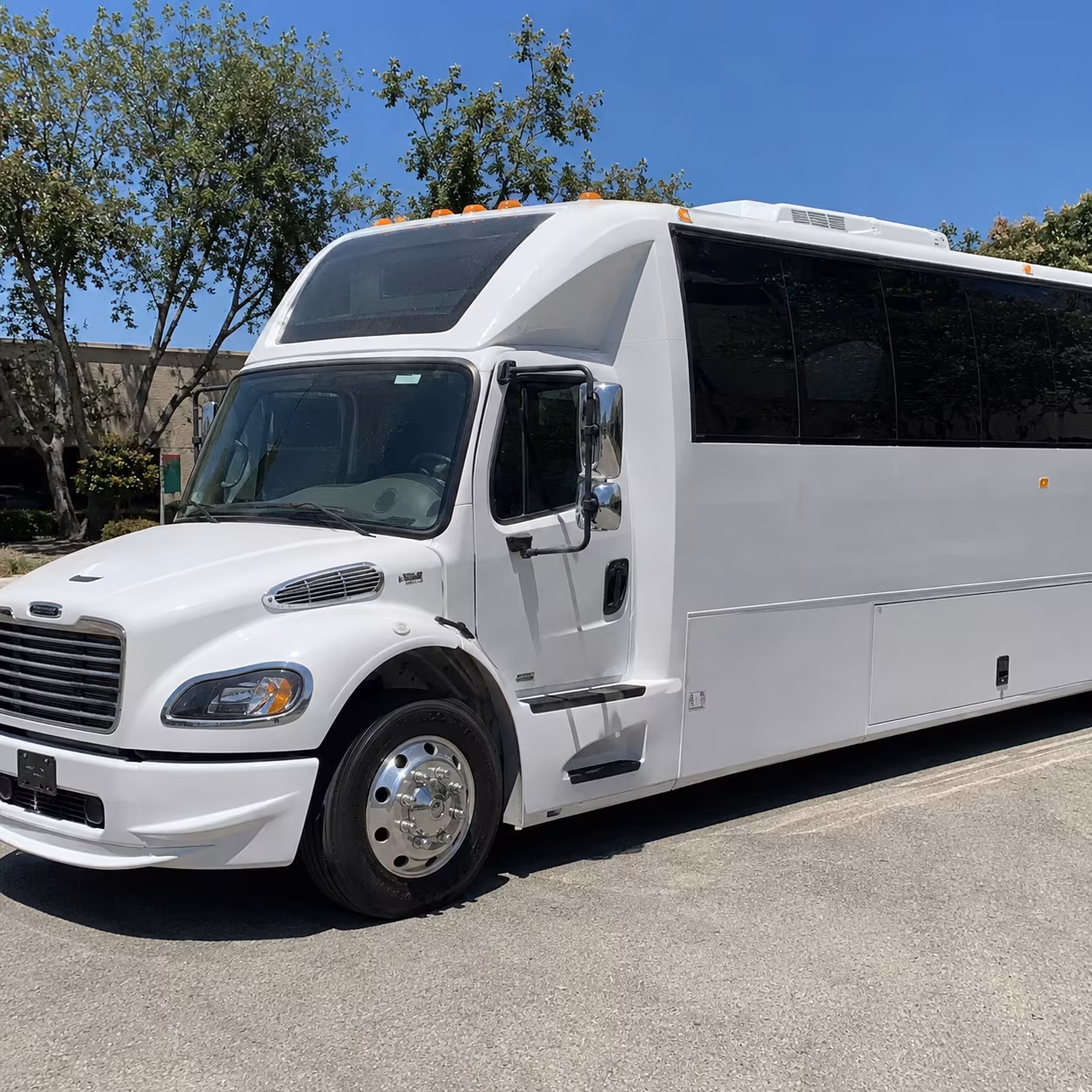 Tempe Wedding Transportation party bus exterior