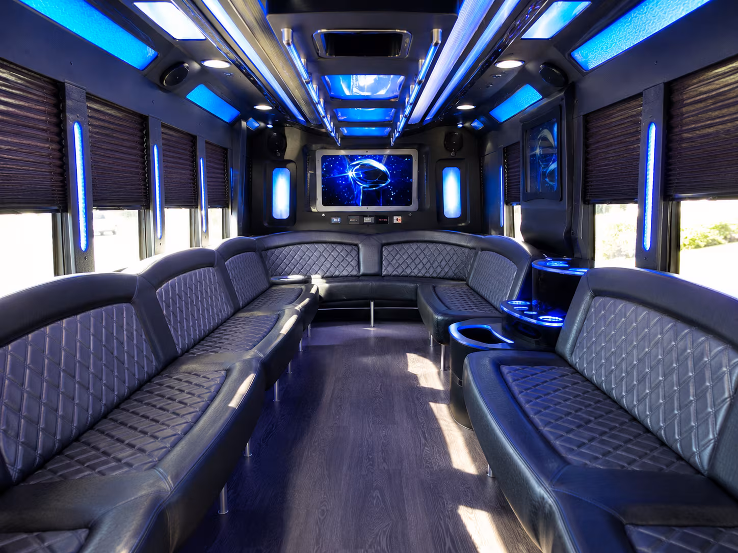 Tempe Winery Tour & Pub Crawl Transportation party bus interior